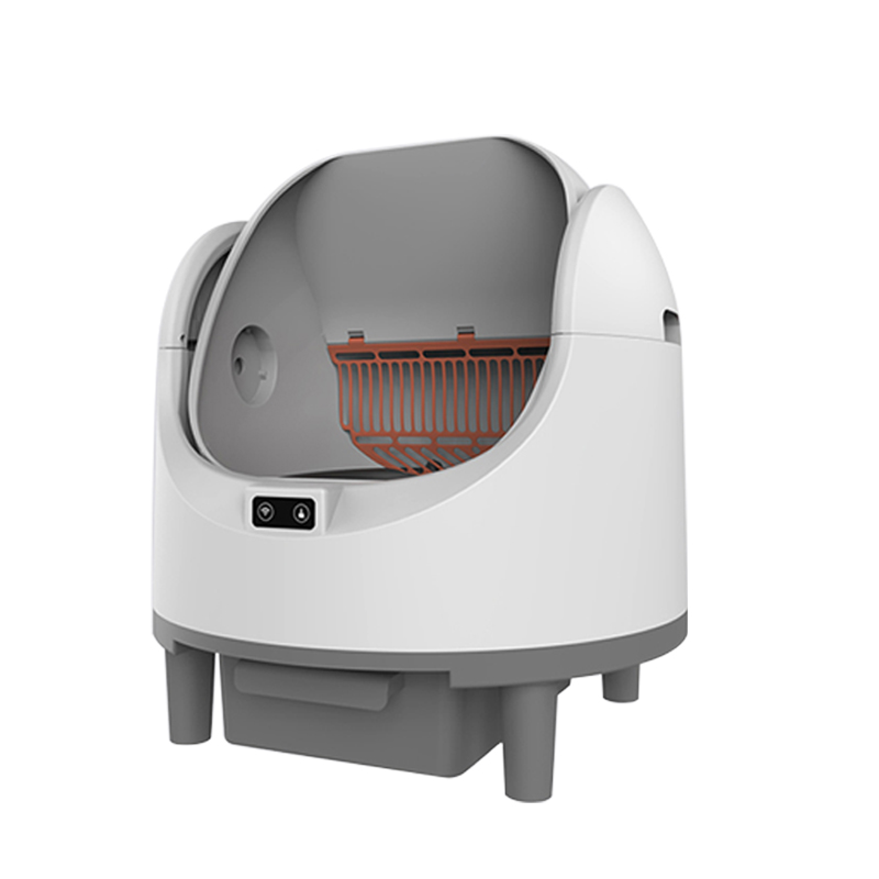 68L White Automatic Litter Box