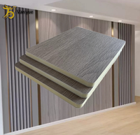 Panneau mural intérieur géométrique en PVC, panneau en cristal de carbone co-extrudé, grain de bois, imperméable, ignifuge, insonorisant
