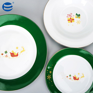 Bộ Đồ Ăn Nhà Bếp Tuyệt Vời Bộ Đồ Ăn Tối Bằng Sứ Màu Vàng Gốm Bộ Đồ Ăn Tối Giá Bộ Đồ Ăn - Product Image 2