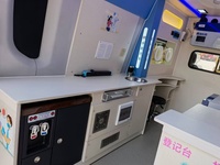 Nuevo vehículo 1veco 4x2 DR, camión hospitalario con sala de rayos X móvil para exámenes físicos y toma de muestras de sangre.