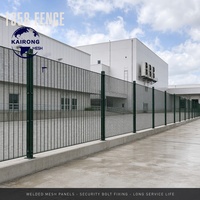 Panneau de clôture de sécurité 358 en acier galvanisé thermolaqué, résistant à la corrosion, anti-escalade, en treillis soudé, pour cuisine centralisée et parc alimentaire