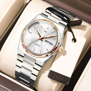 Đồng hồ sang trọng cho phụ nữ phụ nữ thanh lịch thạch anh xem không thấm nước sáng ngày tuần thép không gỉ của phụ nữ Đồng hồ Đồng hồ - Product Image 6