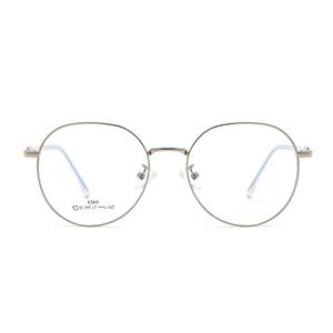 Monturas de Gafas Redondas de Metal para Mujer Danyang 8260, Montura Completa Anti-UV para Miopía - Product Image 1