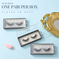 Faux cils en bande, effet naturel et volumineux, pour un look quotidien, 1 paire pour le maquillage, vente en gros de faux cils