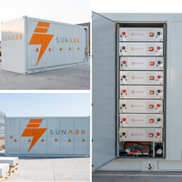 Système de stockage d'énergie par batterie au lithium Sunark à refroidissement liquide 500 kW 1 MWh, conteneur ESS avec BMS intelligent pour le secteur commercial et industriel