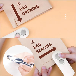 Sellador de Alimentos al Vacío de Plástico Recargable por USB para el Hogar, Mini Sellador para Conservar Alimentos Frescos - Product Image 4