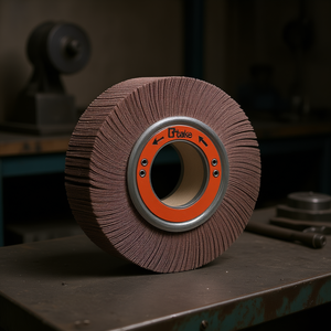 Ttake Abrasive Cloth Flap <b>Wheel</b> 250x50x100 Mm With Hole For <b>Grinding</b> And Polishing - Product Image 3