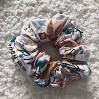 Scrunchies en bambou personnalisés imprimés, doux, écologiques, multi-usages, quatre saisons, unisexes, accessoires pour cheveux de bébé et d'enfant