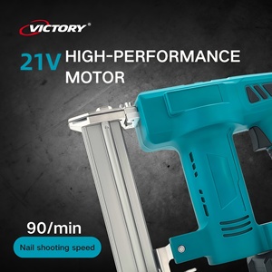 Pistolet à clous et <span class=keywords><strong>agrafeuse</strong></span> électrique sans fil 2 en 1 de qualité industrielle avec moteur sans balai Batterie 21V Capacité 160/min - Product Image 5