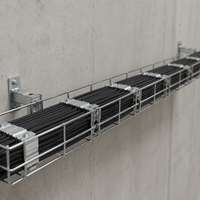 Plateau de câblage en acier inoxydable LINSHENG 304 perforé 200x100x1.2mm pour zone sanitaire d'usine alimentaire et de boissons