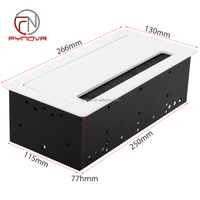 Boîte de prise de courant escamotable pour bureau, boîte de connexion multimédia amortie pour conférence, prise universelle de bureau escamotable RJ45, prise EU