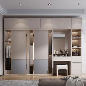 Prix d'usine Armoire de rangement personnalisée Armoire murale de rangement penderie en bois - Product Image 1