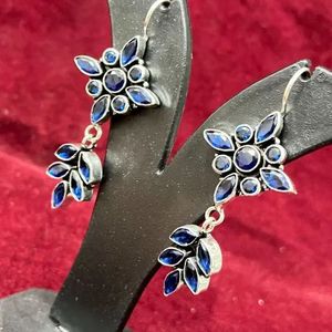 Pendientes Colgantes de Latón Plateado Oxidado Estilo Antiguo, Regalo Tradicional para Bodas, Fiestas, Compromisos y Aniversarios - Product Image 1