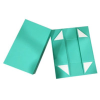 Boîtes pliantes rectangulaires sur mesure multicolores avec fermeture magnétique, impression quadricolore pour l'emballage transfrontalier de vêtements