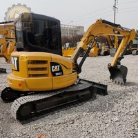 Excavadora de cadenas CAT 304CR usada, excavadora hidráulica de 4 toneladas para proyectos de paisajismo, tuberías, granjas, sitios estrechos y renovación urbana