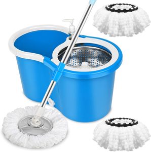 360 Spin <b>Magic</b> Mop With Cleaning Mop and Stainless Twisted Pole Mop - Product Image 1