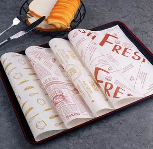 Papel Encerado Antiadherente Desechable, Papel Antigrasa para Comida Rápida, Suministros de un Solo Uso - Product Image 2