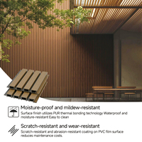 Revêtement extérieur écologique Selin, bardage extérieur en WPC, revêtement extérieur imperméable, panneau mural 3D cannelé pour villa et appartement