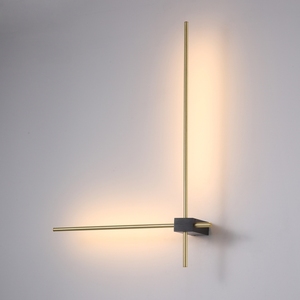 Applique murale de style luxueux à led, petite tige ultramince, <span class=keywords><strong>base</strong></span> avec texture métallique, nouveau modèle - Product Image 4
