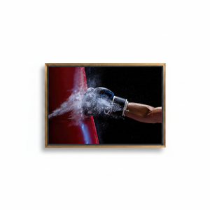 Boxing <b>Canvas</b> Art: Printed Tempered Glass Man Cave Decor,GOLD <b>FRAMED</b> <b>CANVAS</b> - Product Image 2