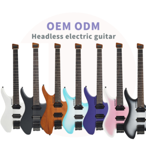 Guitarra Eléctrica sin Clavijero GALYDA de 6 Cuerdas, Portátil y Ligera, con Logo Personalizado de Fábrica para Músicos de Rock y Metal - Product Image 1