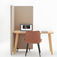 Prix du fabricant Panneau mural acoustique enveloppé de tissu autoportant pour cloison de bibliothèque de bureau