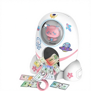 Nouvelle <span class=keywords><strong>tirelire</strong></span> lance-roquettes en plastique, résistante aux chutes, pour enfants, ornement créatif DIY, <span class=keywords><strong>tirelire</strong></span> de dessin animé, cadeau pour étudiante - Product Image 1