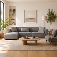 Canapé sectionnel moderne Sigma 2026 avec chaise longue, mobilier de salon modulaire personnalisable pour maison, appartement, villa