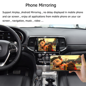Actualización de Estéreo Inalámbrico con Android Auto y CarPlay para Jeep Cherokee/Grand Cherokee/Compass Modelo 8.4 <span class=keywords><strong>Uconnect</strong></span> Sin CarPlay de Fábrica - Product Image 6