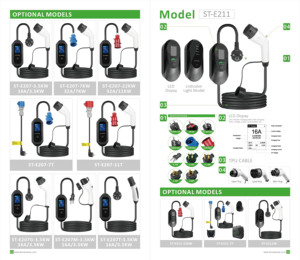 Vente en gros de chargeurs EV portables EVSE 3,5 kW/7 kW, type 1, type 2 vers Schuko, câble TPU, IP65, niveau 2, station de recharge intelligente pour voitures <span class=keywords><strong>électrique</strong></span>s - Product Image 5
