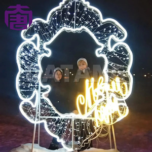 Christmas Holiday Entrance Photo Background Light Decoration for <b>Garden</b> Festival Scene and Outdoor Celebration - Product Image 3