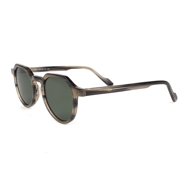 News Mazzucchelli Black Acetate Sunglasses Comfortable Design Outdoor Sun Glasses for Women and Men