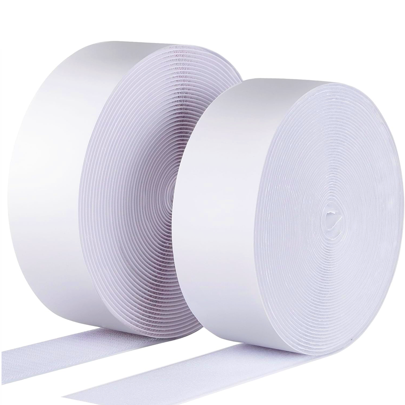 In Stock Self-adhesive Hook and Loop Tape Roll Self Adhesive Interlocking Strip Mounting Tape Heavy Duty Adhesion