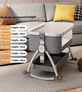 Wholesale Portable Multifunctional Baby Cot for Home & Hospital Use for Baby Cradle & Sleep Outdoor Bedside Shaker Included - Product Image 4