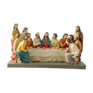 Figura de Resina Weivista de <span class=keywords><strong>la</strong></span> Última <span class=keywords><strong>Cena</strong></span>, Estatua de <span class=keywords><strong>la</strong></span> Sagrada Familia, Decoración Religiosa de Jesús para el Hogar - Product Image 1