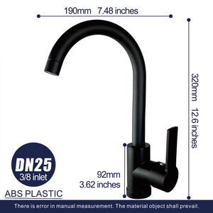 Classico moderno a manico singolo rubinetto da <span class=keywords><strong>cucina</strong></span> in ceramica a 360 gradi girevole a un foro in materiale plastico per lavello da <span class=keywords><strong>cucina</strong></span> <span class=keywords><strong>miscelatore</strong></span> - Product Image 3