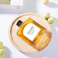 OEM Custom Groothandel 50ml 100ml 200ml 250ml Transparante Vierkante Glazen Fles Fruitwijn Sap Aangepaste Logo met Zwarte Schroefdop