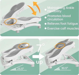 Wellshow Sport Slant Board Stretching <span class=keywords><strong>per</strong></span> fascite plantare sotto <span class=keywords><strong>la</strong></span> scrivania Stepper gamba esercitatore con massaggio ai piedi <span class=keywords><strong>per</strong></span> l'esercizio - Product Image 2