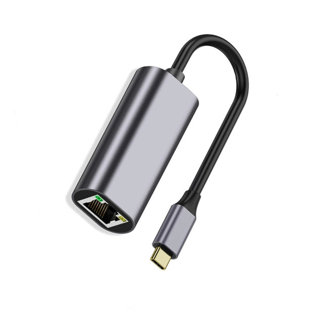 High Quality HL 1000Mbps Ethernet Adapter Type C RJ45 USB Connector PC Fireproof Material Short Circuit Protection Brand New