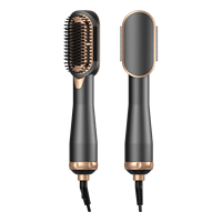Brosse à air chaud multifonctionnelle One Step Styler Peigne droit Brosse sèche-cheveux de salon Cordon pivotant à 360 degrés