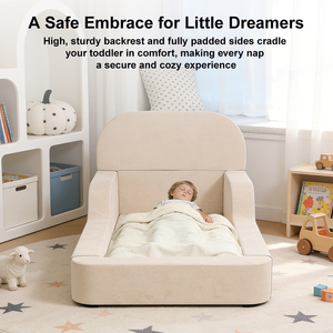 Sofá Cama Infantil 2 en 1 Directo de Fábrica, Cama de Espuma de Alta Densidad para Siesta de Niños Pequeños, para Guardería, OEM - Product Image 3