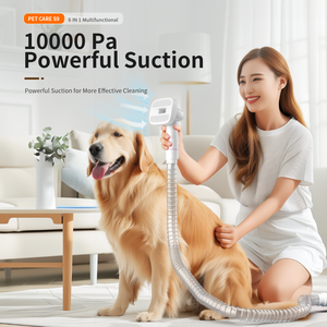 Sıcak Fırsat 6'sı 1 Arada Evcil Hayvan Tüy Alma ve Bakım Seti Düşük Sesli Köpek Tüyü Temizleyici El Tipi Kedi Vakumlu Süpürge Evcil Hayvan Vakum Temizleyici Seti - Product Image 6