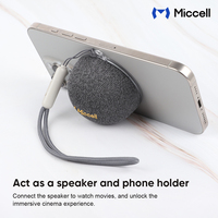 Altavoz Portátil Miccell 2025 Magnético BT5.3 Inalámbrico con LED RGB, 2.0 Canales, Salida de 5W, Sonido de Alta Definición, Integrado para Computadora