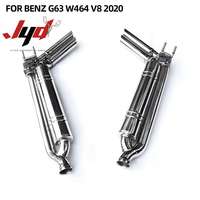Système d'échappement en acier inoxydable pour Mercedes-Benz G63 AMG W464 4.0T V8 2020, tuyaux cat-back à commande de soupape, finition lisse de 1,2 mm d'épaisseur
