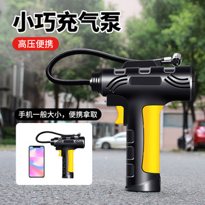 Gonfleur de pneus numérique sans fil pour voiture, pompe portable rechargeable pour moto et vélo avec écran intelligent - Product Image 2