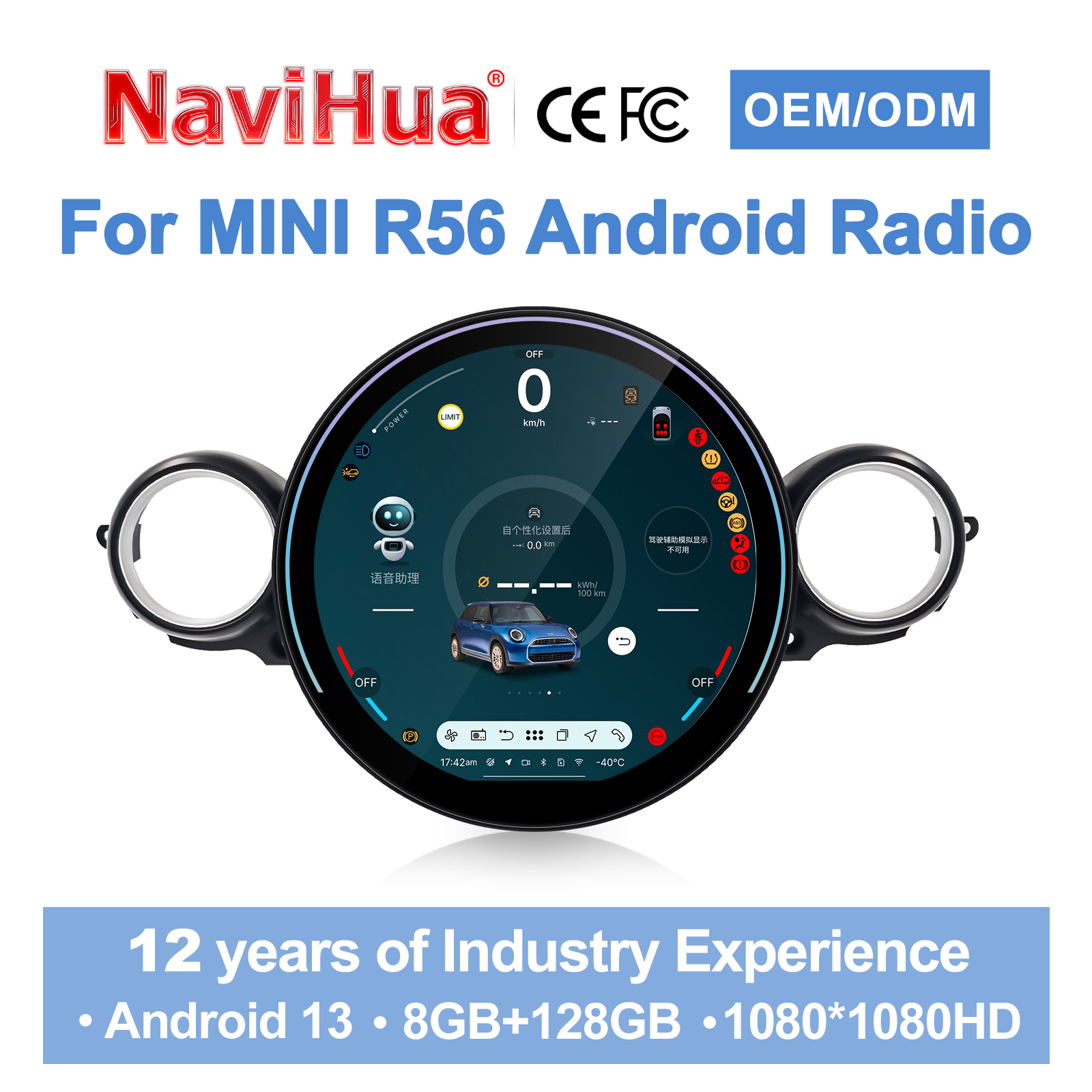 Schermo Android da 9 pollici per BMW Mini Cooper Countryman R56 R60 Mini Paceman R61 F54 F55 F56 autoradio GPS Carplay navigazione Stereo  34