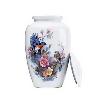 Urna Funeraria de Aluminio Grande, Color Rosa, con Hermosas Flores, de Excelente Calidad, para Cenizas Humanas Adultas, Decorativa - Product Image 6