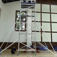 Plateforme de levage électrique télescopique mobile automatique de 0,3 tonne, 0,5 tonne, 2 à 8 mètres, échafaudage pour la construction