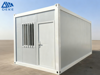 Maison conteneur mobile détachable de 20 pieds à assemblage rapide, cabine conteneur préfabriquée personnalisée utilisable comme bureau ou poste de garde