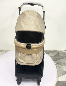 Sang Trọng Tự Động Gấp 4-Bánh Xe Vật Nuôi Xe Đẩy Cho Nhỏ Vừa Chó Mèo Dễ Dàng Di Động Khóa Du Lịch Lưu Trữ Tàu Cho On-The-Go - Product Image 3